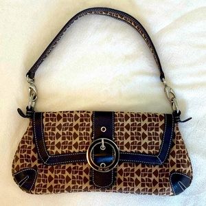 THE SAK PINK LABEL Brown & Cream Shoulder Purse